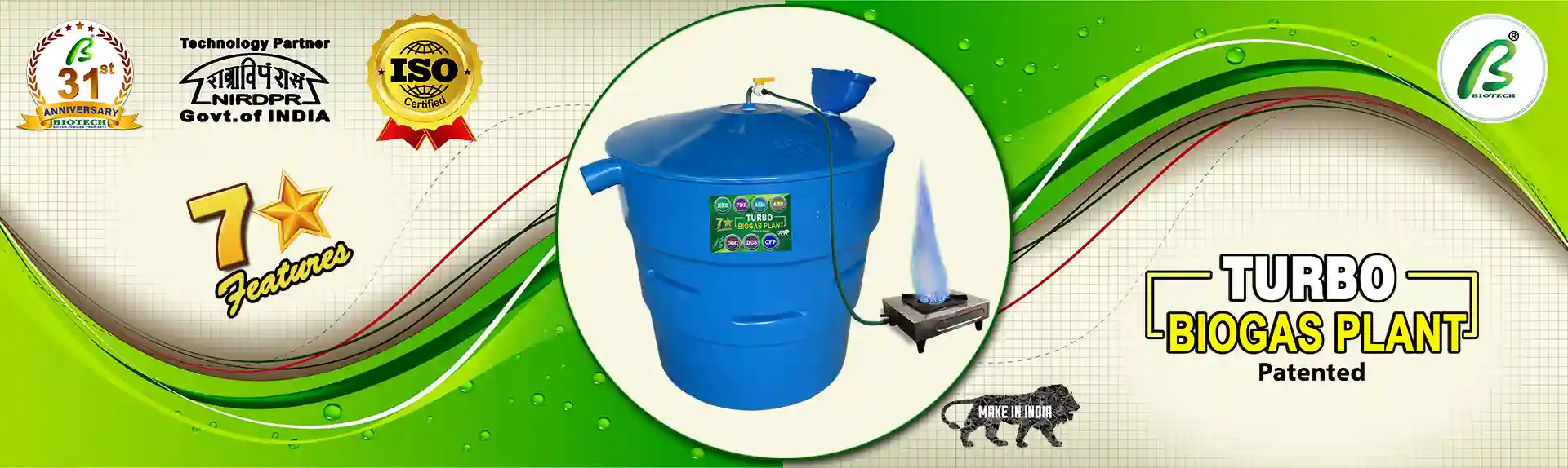 High Pressure Turbo Biogas Plant