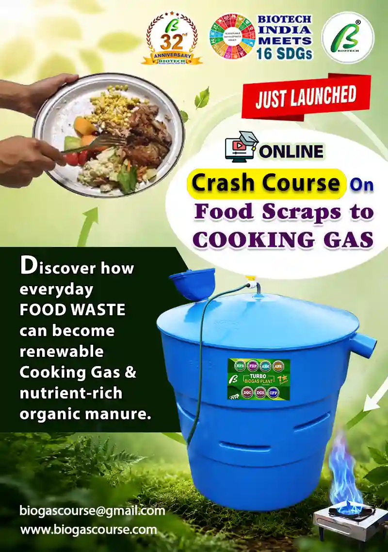 Crash Course on Food scraps to cooking gas