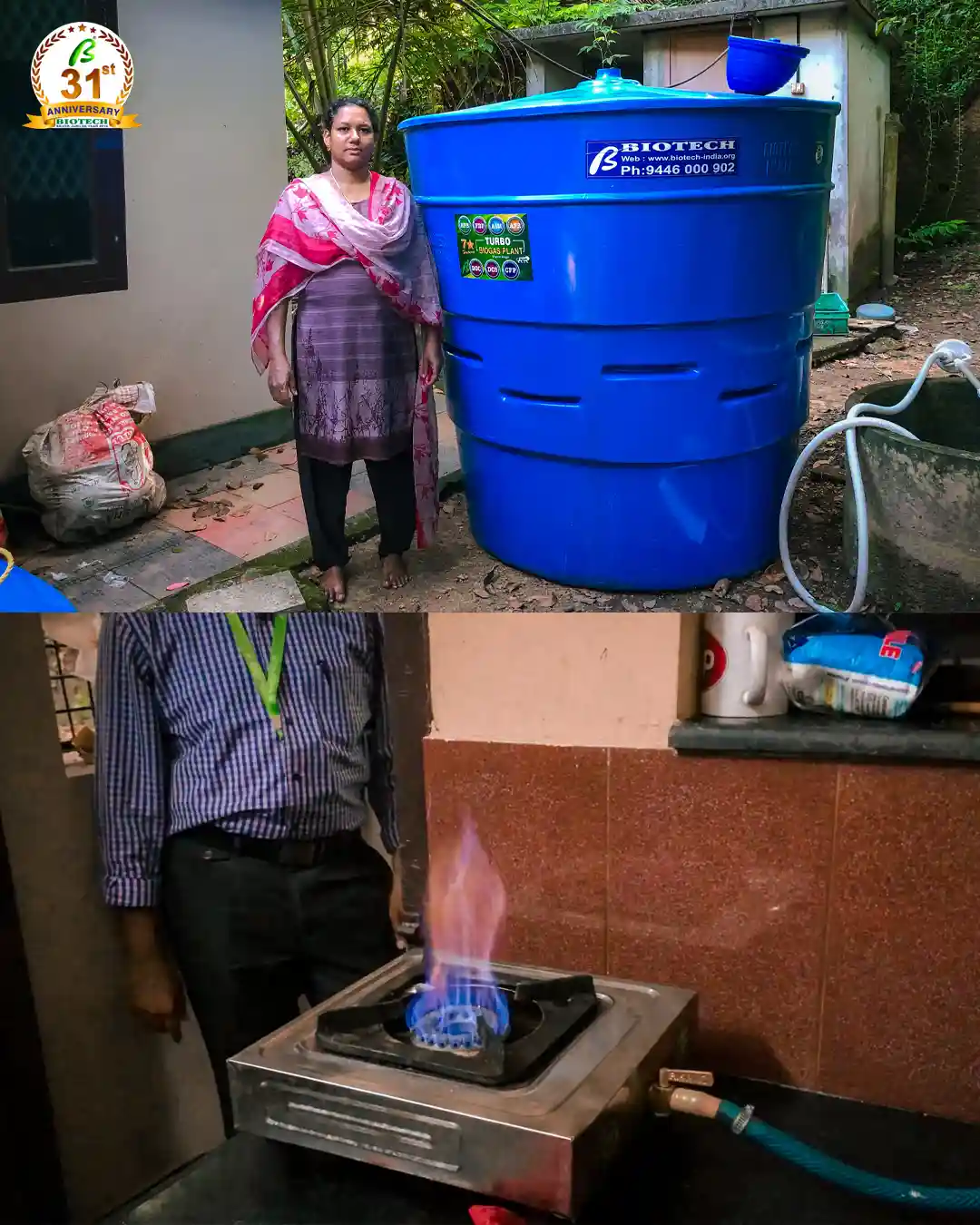 Biogas plant in Flat