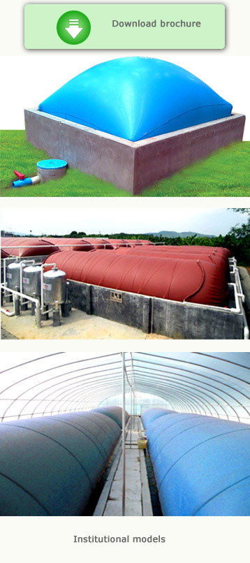 Geo membrane biogas plants