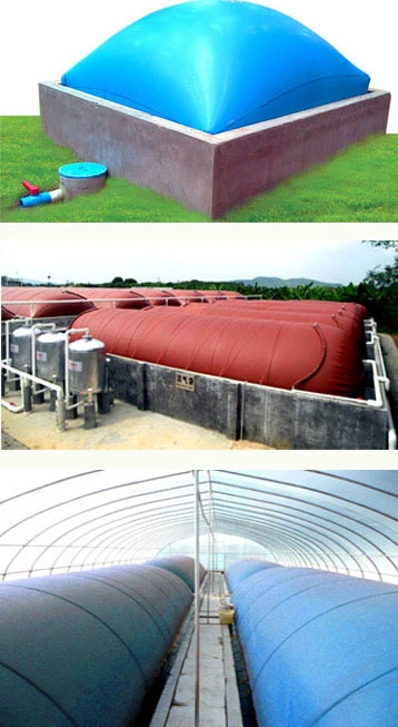 Geo membrane biogas plants