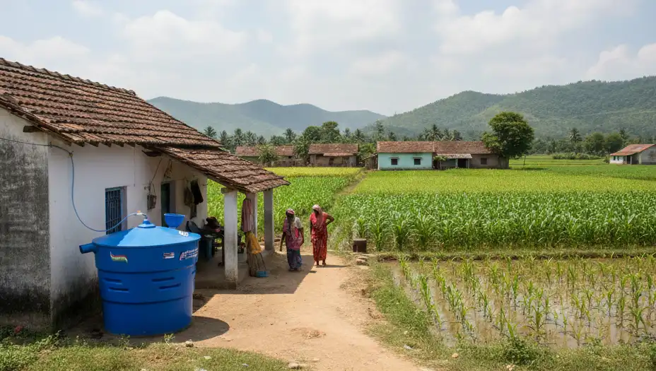 Biogas plant in rural areas